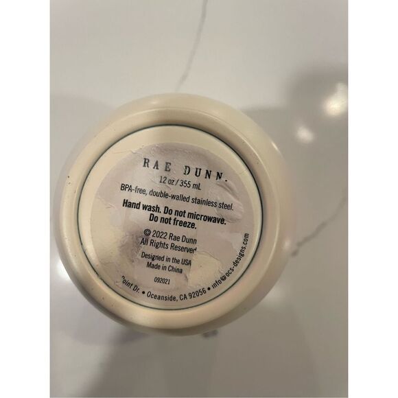 Rae Dunn Wine O’Clock 12oz Wine Tumbler Travel Cup w Lid NWOT - Picture 4 of 4